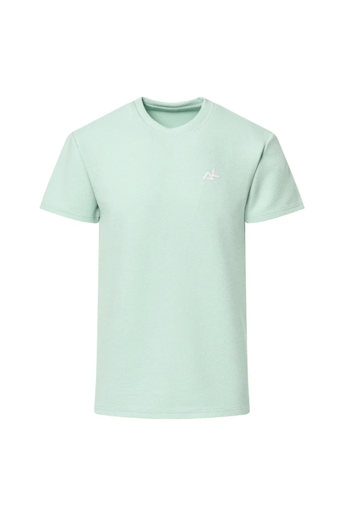 mint workout tshirt for men in Ireland front