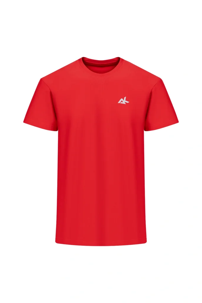 red workout tshirt for men in Ireland front