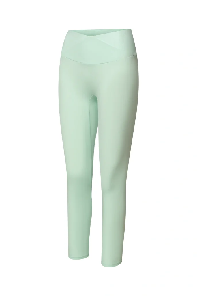 activewear compression leggings gym mint front